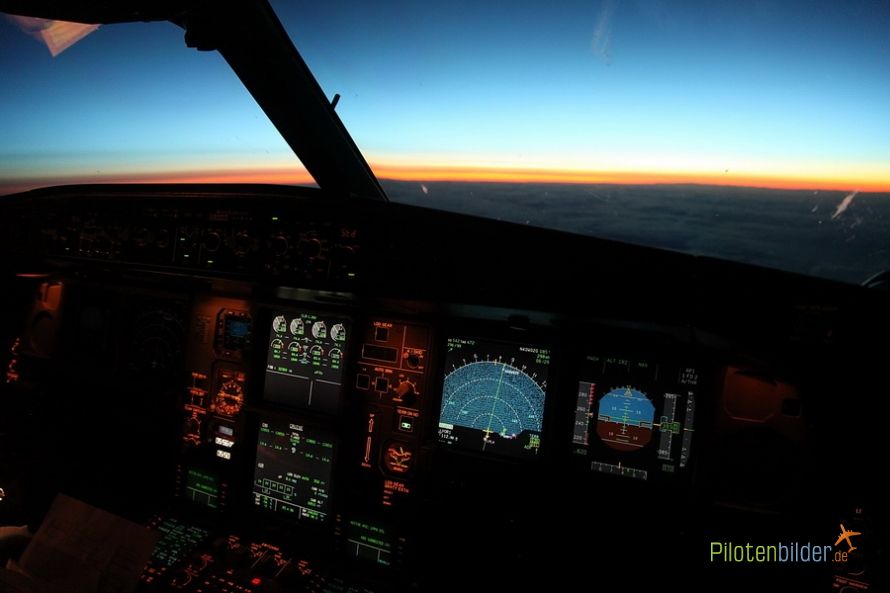 Cockpit sunrise
